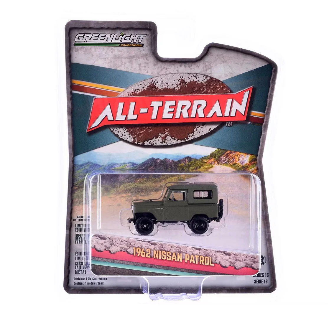 Greenlight - 1962 Nissan Patrol Matt Olive Green - Series All Terrain - Scala 1/64 - Image 3