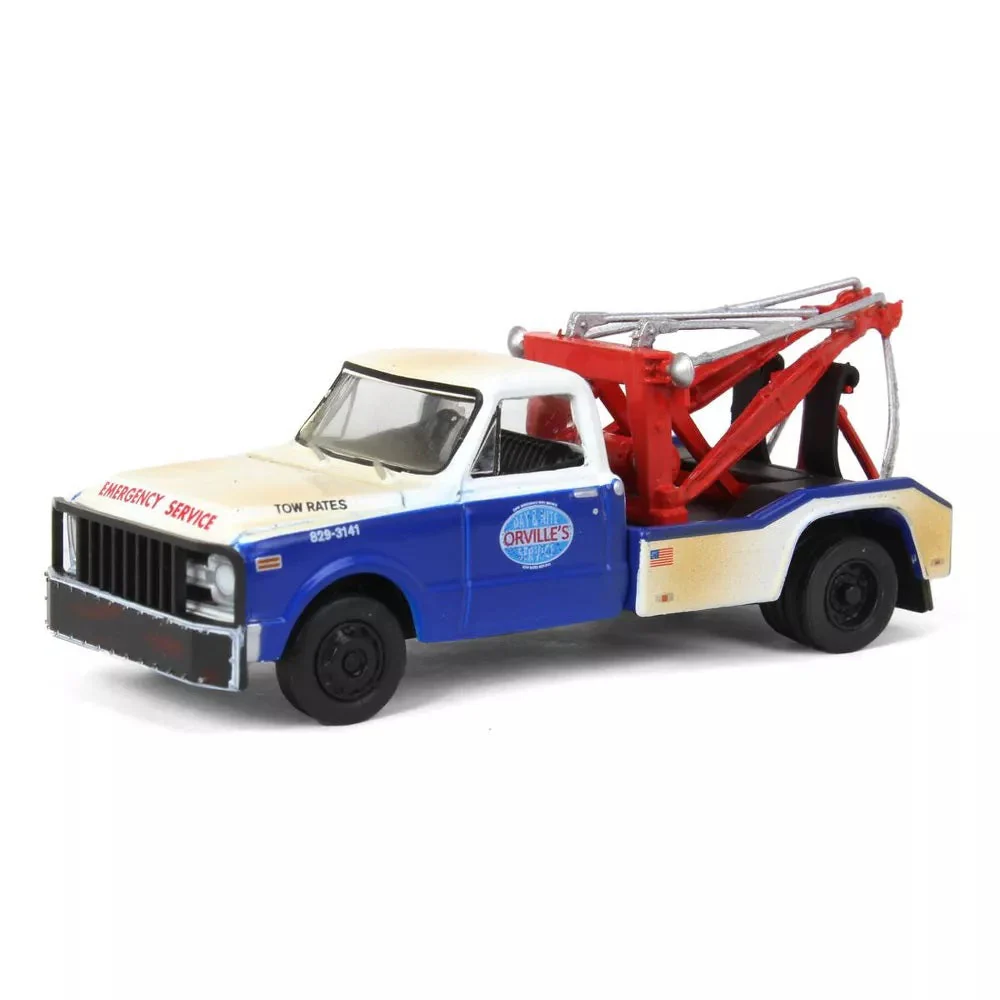 Greenlight - 1969 Chevrolet C-30 Dually Wrecker Orvilles Day and Nite Service - Dually Drivers Series - Scala 1/64 - Image 3