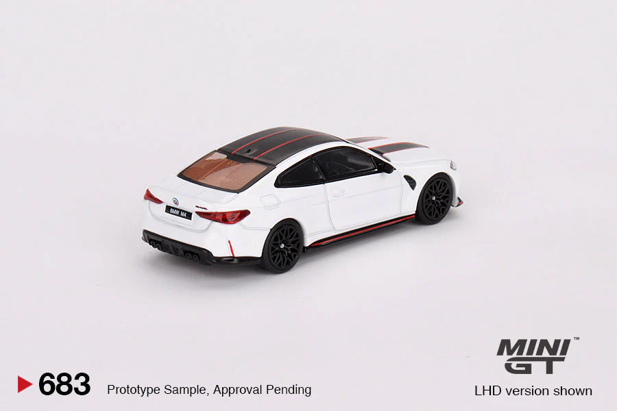 Mini GT - BMW M4 CSL Alpine White RHD - Scala 1/64 MGT00683-R - Image 3