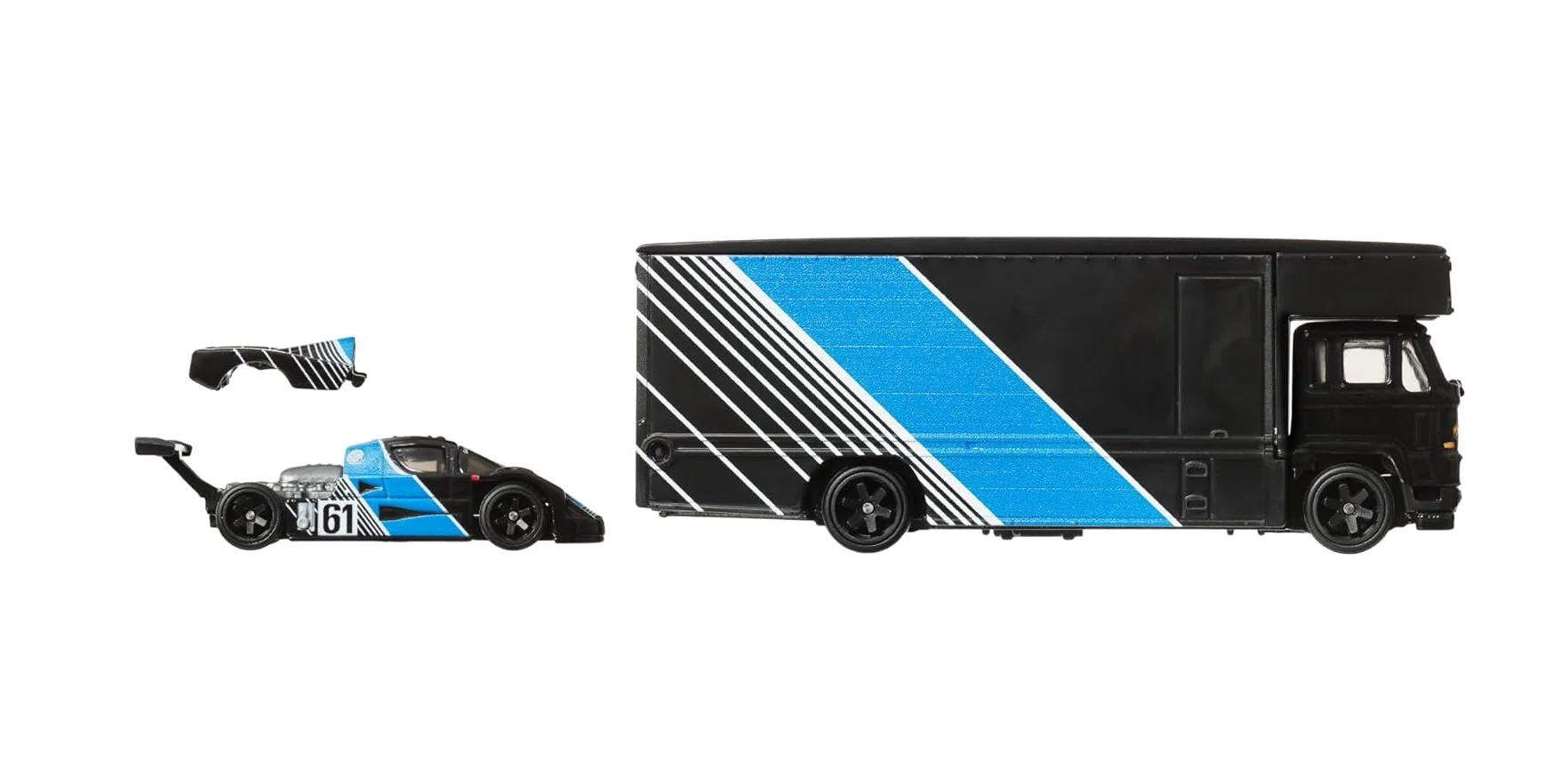 Hot Wheels Premium - Sauber-Mercedes C9 + Fleet Flyer - Series Car Culture Team Transport - Scala 1/64 - Image 4
