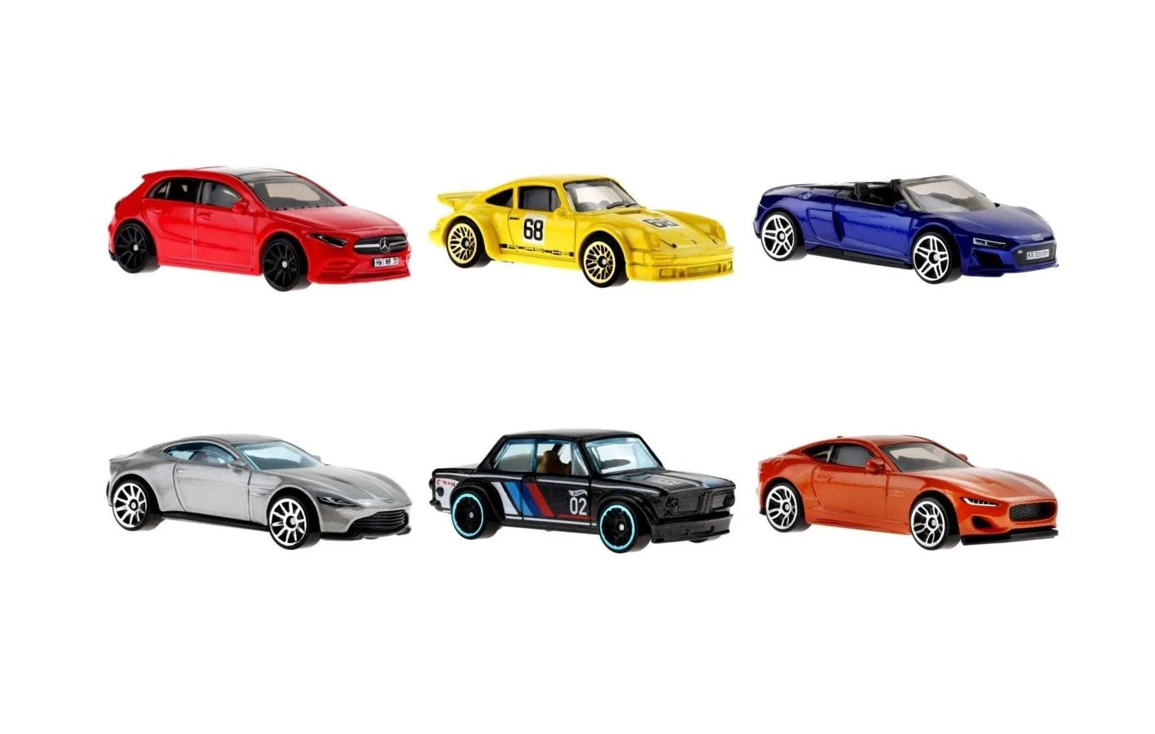 Hot Wheels - Set assortment 6 Pieces European Cars - Scala 1/64 Circa - Image 3