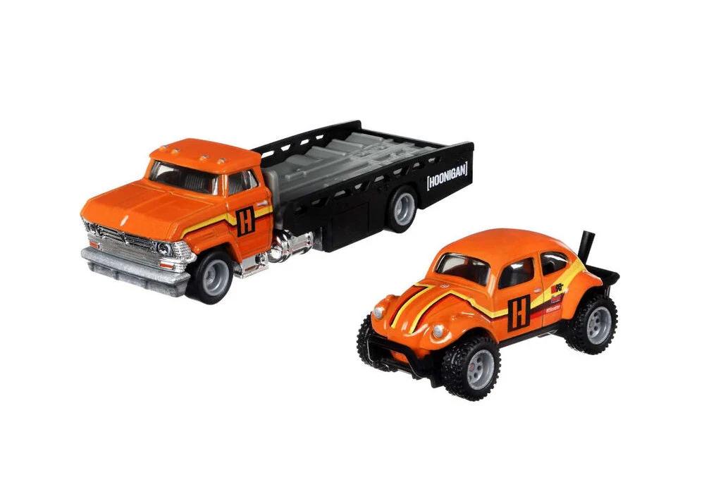 Hot Wheels Premium - Volkswagen Baja Bug + Horizon Hauler - Series Car Culture Team Transport - Scala 1/64 - Image 4